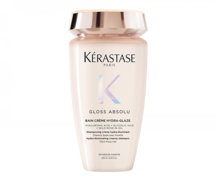 Hydrata�n� a rozjas�uj�c� �ampon pro pevn� a krepat� vlasy K�rastase Gloss Absolu Bain Cr�me Hydra-Glaze - 250 ml