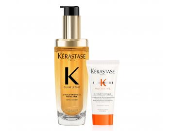 Olej pro vechny typy vlas Krastase Elixir Ultime L'Huile Originale Refillable - 75 ml + termoochrana 50 ml zdarma