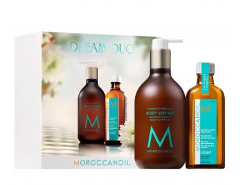 Dárková sada lehké olejové péče a tělového mléka Moroccanoil Dream Duo Light
