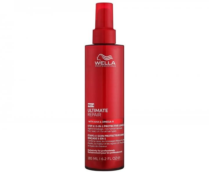 Bezoplachov� termoochrann� kr�m pro po�kozen� vlasy Wella Professionals Ultimate Repair 5in1 Protective Leave-in - 185 ml