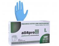Nitrilov� rukavice All4Pro Supreme - 100 ks, modr�