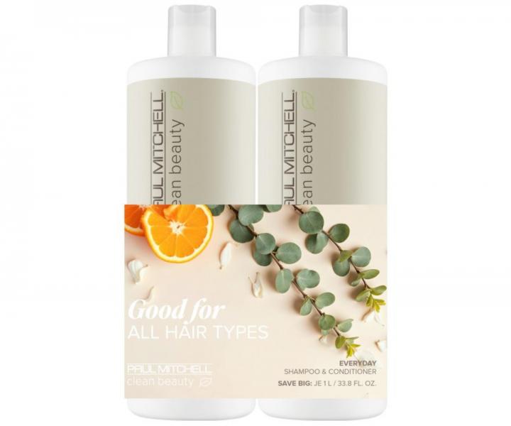 Sada pro vechny typy vlas Paul Mitchell Clean Beauty Everyday Save Big Duo