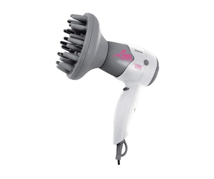 F�n na vlasy s difuz�rem Sencor SHD 6504W - 1400 W, b�lo-�ed�
