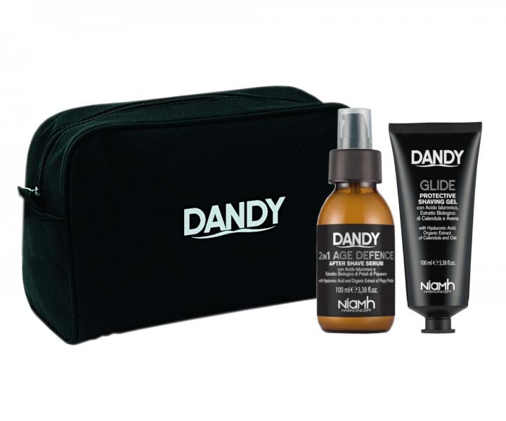 Pánská dárková sada na holení Dandy s toaletní taškou zdarma
