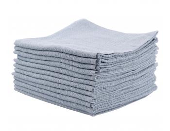 Bavlněné ručníky Sibel Bob Tuo - 50 x 85 cm - 12 ks, světle šedé