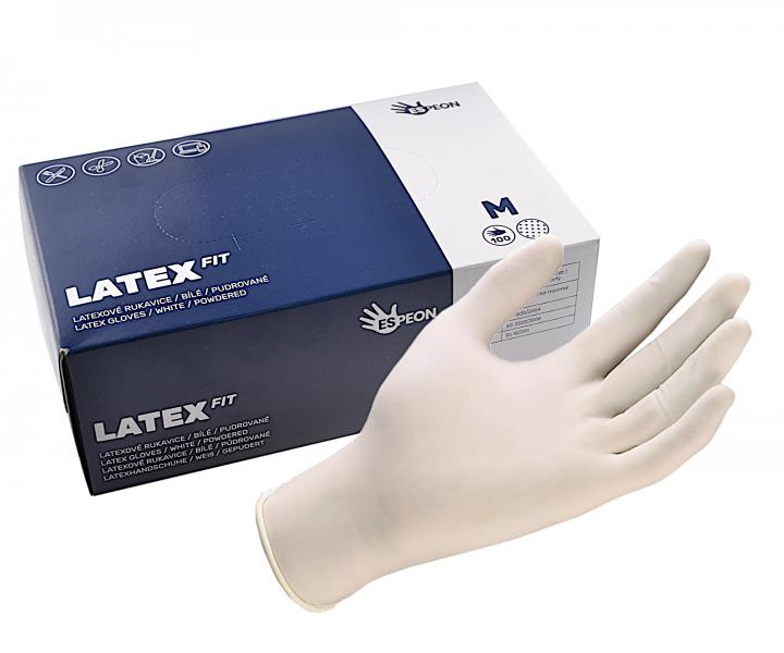 Latexov rukavice pro kadenky Latex Fit - 100 kus, vel. M