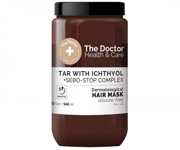 Dermatologická maska na vlasy proti nadměrné tvorbě mazu The Doctor Tar with Ichthyol - 946 ml