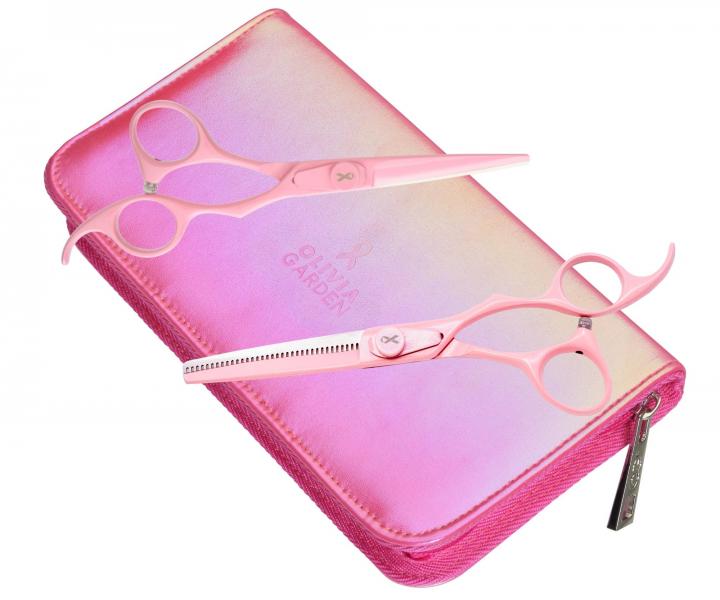 Sada kadenickch nek 5,75" a efilanch nek 6,35" Olivia Garden SilkCut ThinkPink Edition 2025