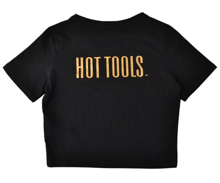D�msk� crop top tri�ko Hot Tools - �ern�, L (bonus)