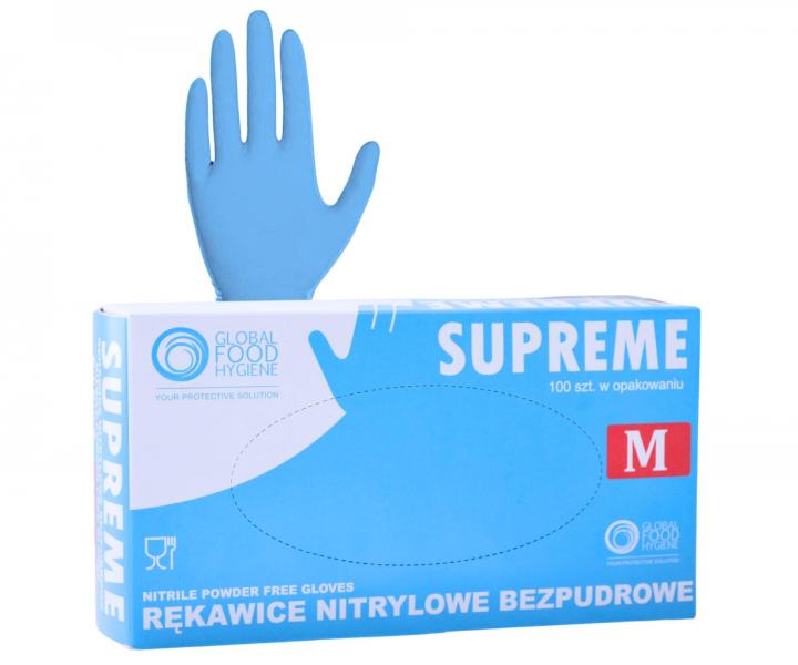 Nitrilov� rukavice All4Pro Supreme - 100 ks, modr�, velikost M