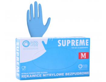 Nitrilov� rukavice All4Pro Supreme - 100 ks, modr�, velikost M