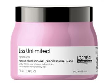 Uhlazujc ada pro nepoddajn vlasy LOral Professionnel Serie Expert Liss Unlimited - maska - 500 ml