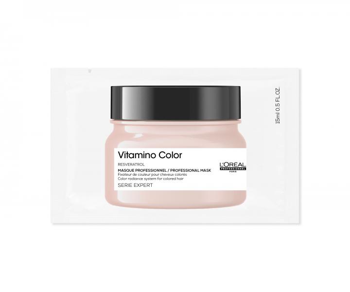 Maska pro barven vlasy Loral Loral Professionnel Serie Expert Vitamino Color - 15 ml (bonus)