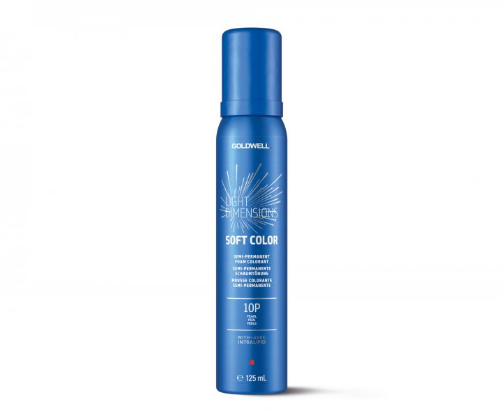 Pěnový přeliv na vlasy Goldwell Light Dimensions Soft Color 125 ml - 10P pastelová perleťová