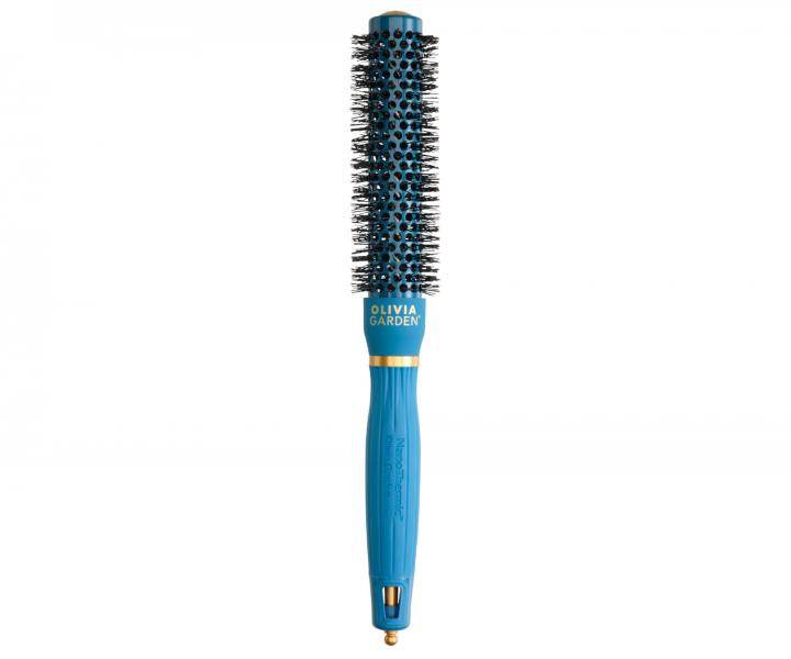 Kulatý foukací kartáč Olivia Garden NanoThermic Speed XL Peacock - 24 mm