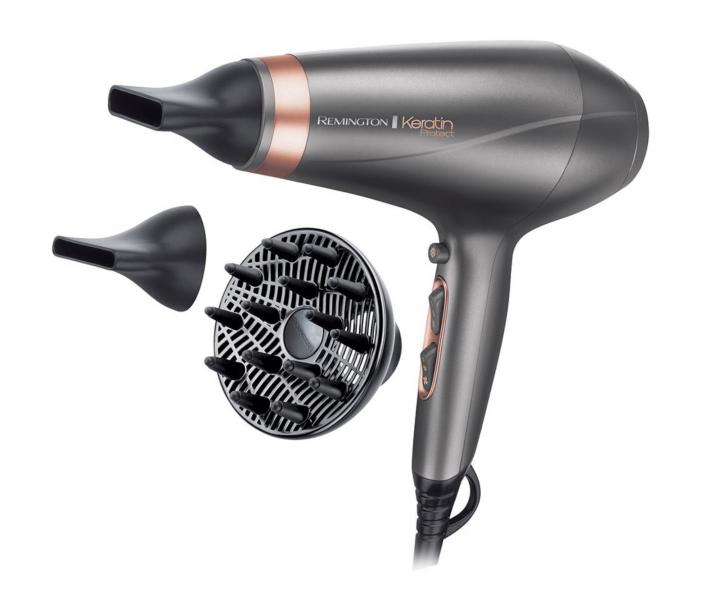 Fén na vlasy Remington Keratin Protect AC8820 - stříbrný, 2200 W