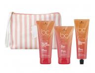 Cestovní sada pro sluncem zatěžované vlasy Schwarzkopf Professional BC Bonacure Sun Protect + kosmetická taška zdarma