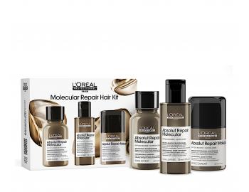 ada pro pokozen vlasy Loral Professionnel Serie Expert Absolut Repair Molecular - cestovn sada - ampon + srum + bezoplachov maska
