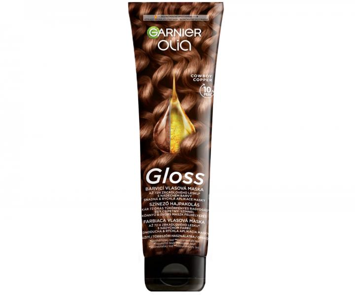 Barvic� maska na vlasy Garnier Olia Gloss Cowboy Copper - 150 ml, tepl� m�d�n�