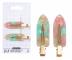 Spony do vlas� s podlo�kami Sister Young Lily Makeup Hair Clips Set - 6 cm, 2 ks - r��ovozelen�