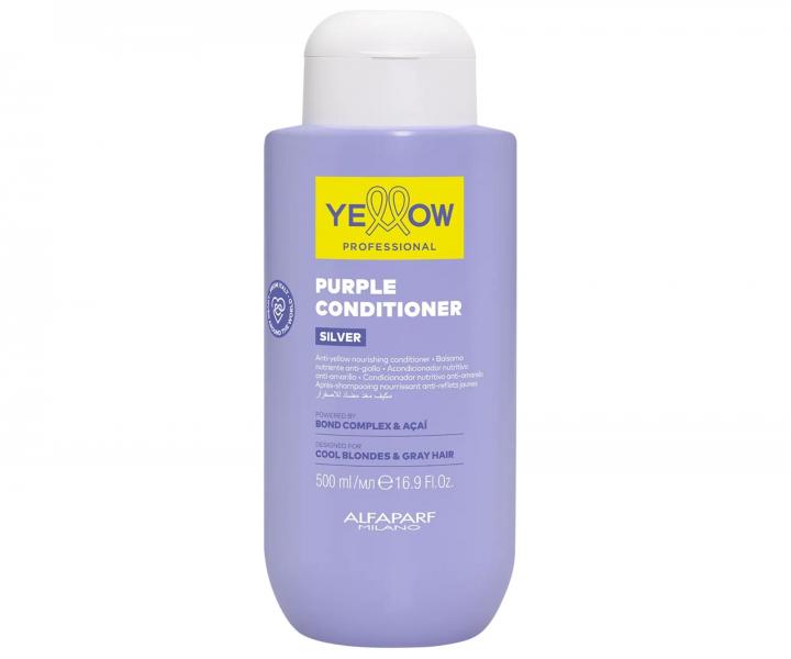 Kondicion�r pro neutralizaci �lut�ch t�n� Yellow Professional Silver Purple Conditioner - 500 ml