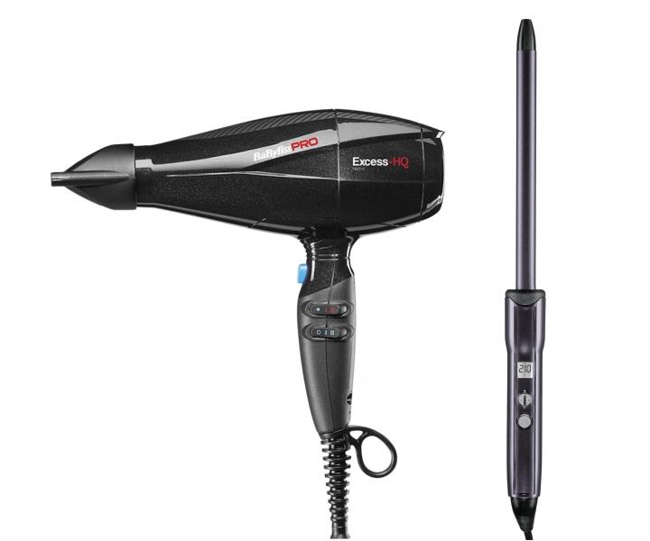 Profesion�ln� f�n na vlasy BaByliss Pro Excess-HQ Ionic - 2600 W + klasick� kulma na vlasy BaByliss Pro DigiCurl - 16 mm zdarma