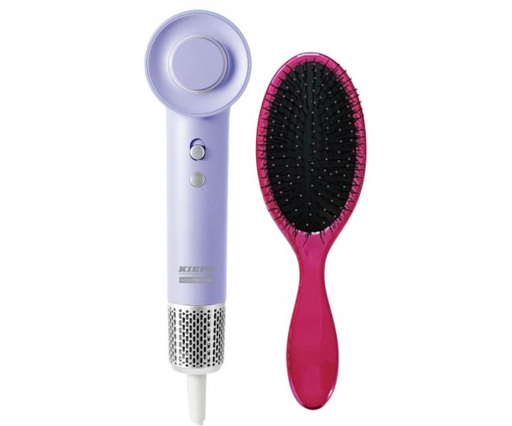 F�n na vlasy Kiepe Professional Home Precision BLDC Hair Dryer - 1100 W, fialov� + kart�� Kiepe zdarma