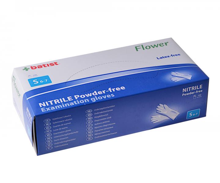 Jednorázové nitrilové rukavice Batist Flower Premium 100 ks - S
