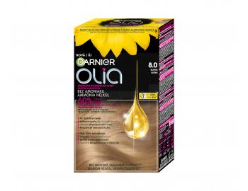 Permanentní olejová barva Garnier Olia 8.0 blond
