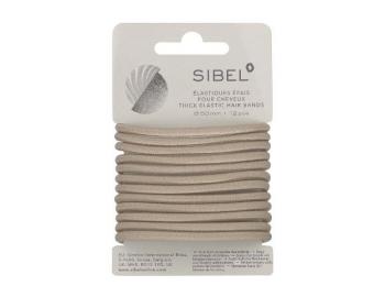 Silné gumičky do vlasů Sibel - 50 mm, 12 ks, blond