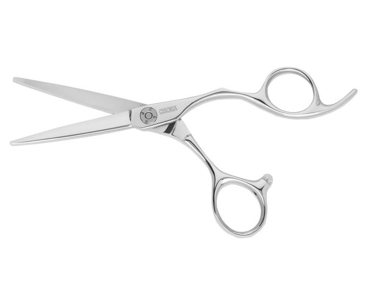 Kadeřnické nůžky Sibel Cisoria Luxury CE550 5,5" - stříbrné