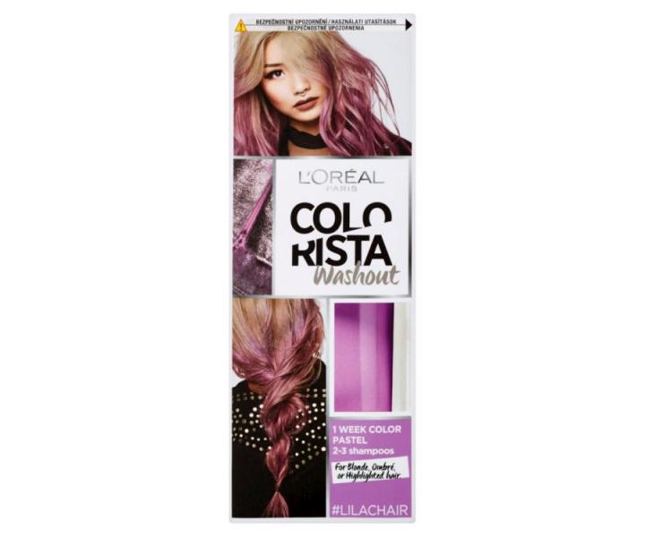Vymývající se barva Loréal Colorista Washout Lilac Hair - šeříková