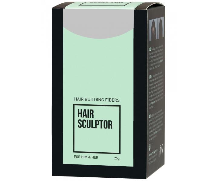 Pudr pro zakrytí řídnoucích vlasů Sibel Hair Building Fibers - šedá, 25 g