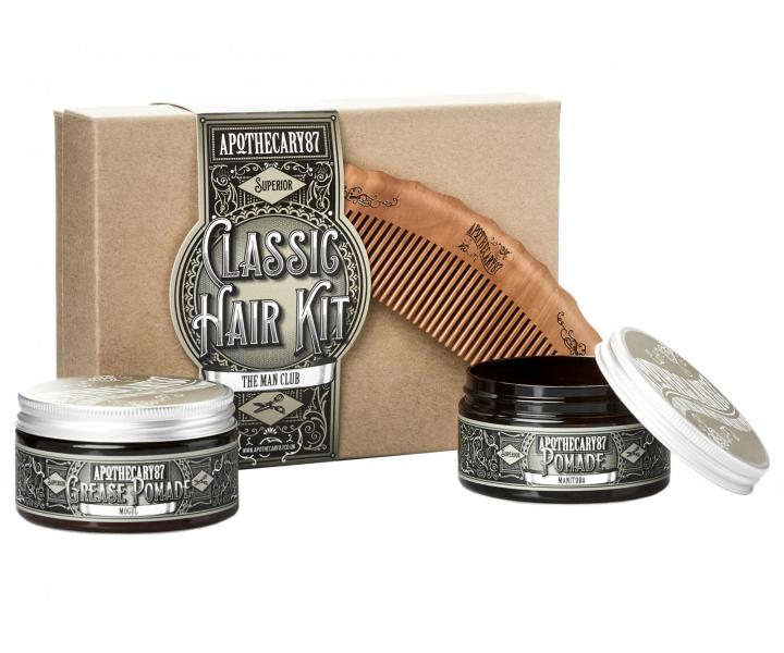 Dárková sada pro úpravu vlasů Apothecary 87 Classic Hair Kit