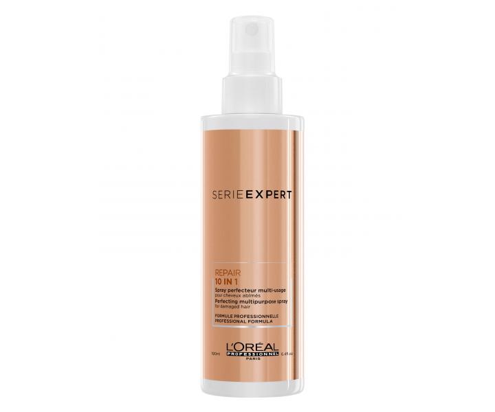 Bezoplachový sprej pro poškozené vlasy Loréal Absolut Repair 10 in 1 - 190 ml