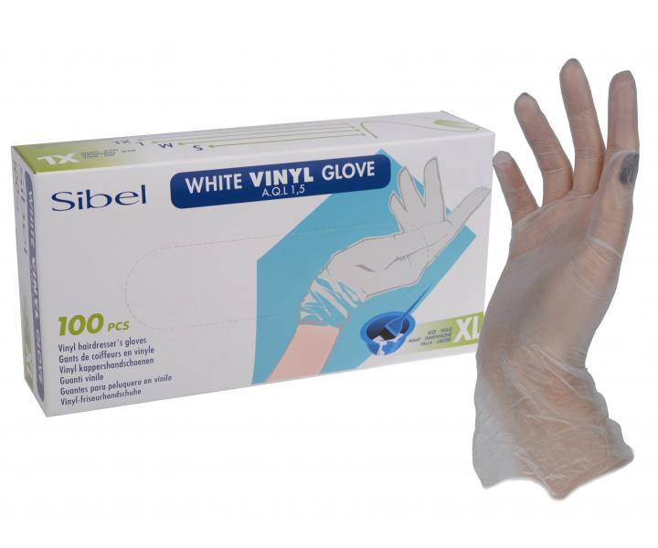 Vinylov rukavice pro kadenky Sibel 100 ks - XL