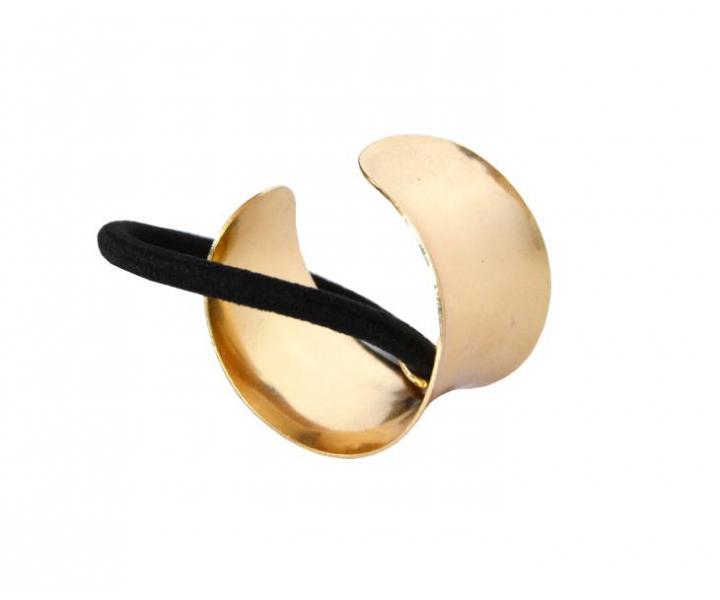 Lor�al Gumi�ka do vlas� s kovovou ozdobou - zlat�