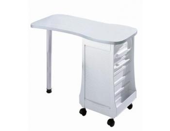Manikúrní stolek s úložným prostorem Sibel - bílý