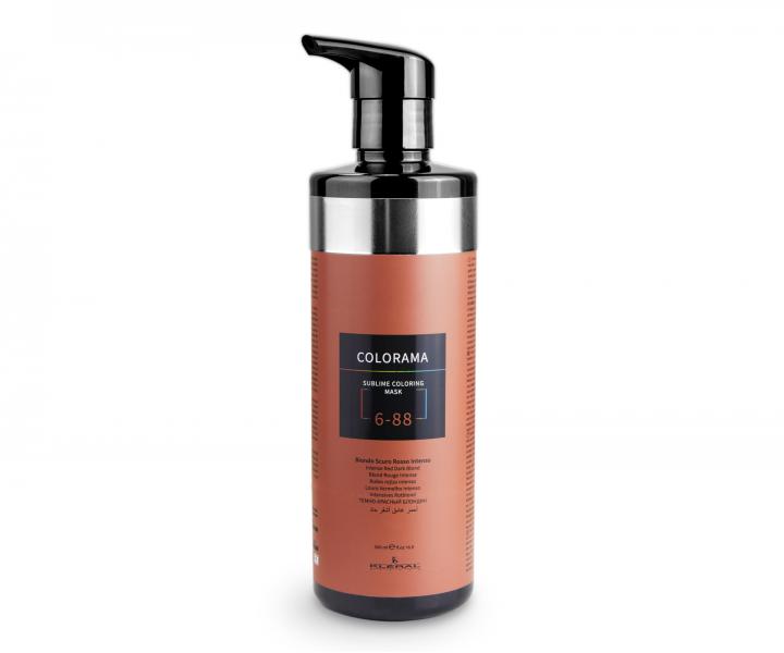 Semi-permanentn regeneran maska Klral System 6.88 - 500 ml, intenzivn erven tmav blond