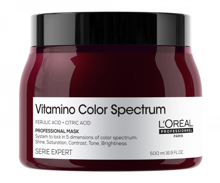 Maska pro intenzivní hydrataci barvených vlasů Loréal Professionnel Serie Expert Vitamino Color Spectrum - 500 ml