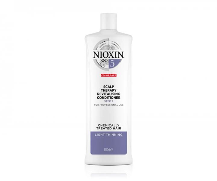 Kondicionér pro mírně řídnoucí chemicky ošetřené vlasy Nioxin System 5 Conditioner - 1000 ml