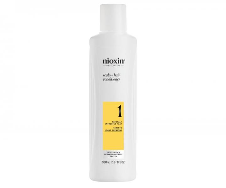 Kondicionér pro mírně řídnoucí přírodní vlasy Nioxin System 1 Scalp + Hair Conditioner - 300 ml