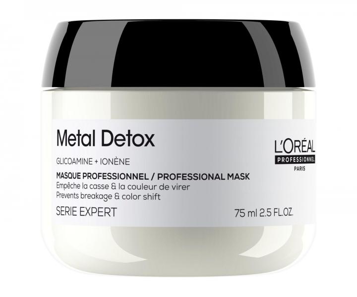 Maska pro barven� a po�kozen� vlasy Lor�al Professionnel Serie Expert Metal Detox - 75 ml