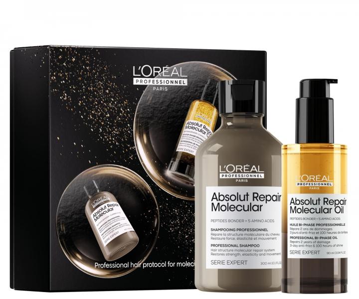 D�rkov� sada pro po�kozen� vlasy Lor�al Professionnel Serie Expert Absolut Repair Molecular Duo
