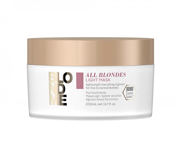 Lehká maska pro blond vlasy Schwarzkopf Professional BlondMe All Blondes Light Mask - 200 ml