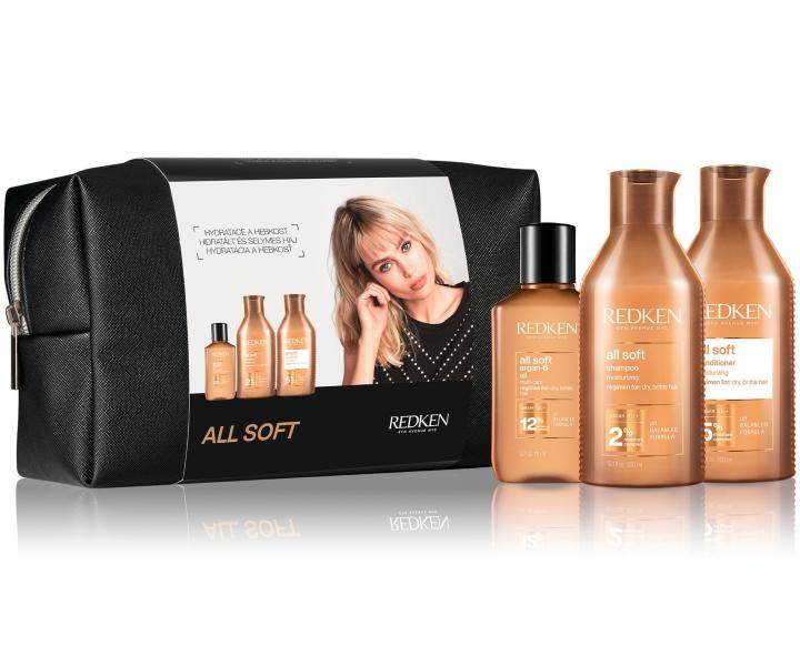 Dárková sada pro hydrataci a hebkost suchých a křehkých vlasů Redken All Soft