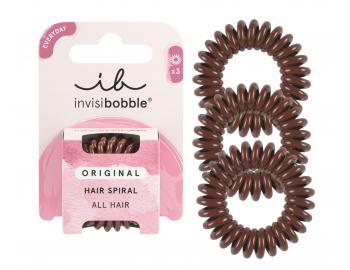 Spir�lov� gumi�ka do vlas� Invisibobble Original Pretzel Brown - 3 ks