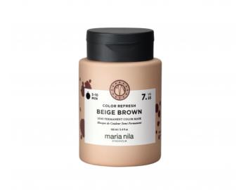 Maska pro o�iven� barvy vlas� Maria Nila Colour Refresh Beige Brown - b�ov� hn�d�, 100 ml