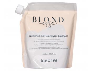 Zesvětlující pudr pro techniku volné ruky Inebrya Blondesse Free Style Clay Lightener Balayage - 400 g