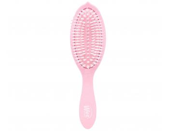 Kartáč na rozčesávání vlasů s příměsí melounového oleje Wet Brush Go Green Treatment & Shine Brush - růžový